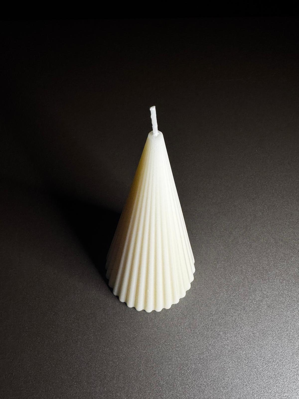 Striped Cone Candle