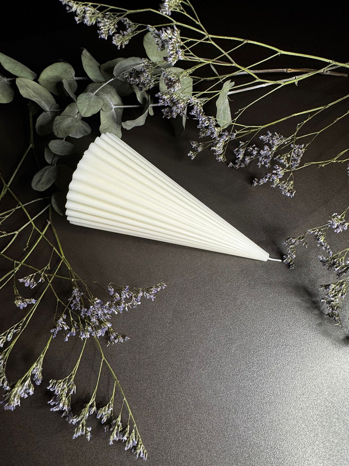 Striped Cone Candle