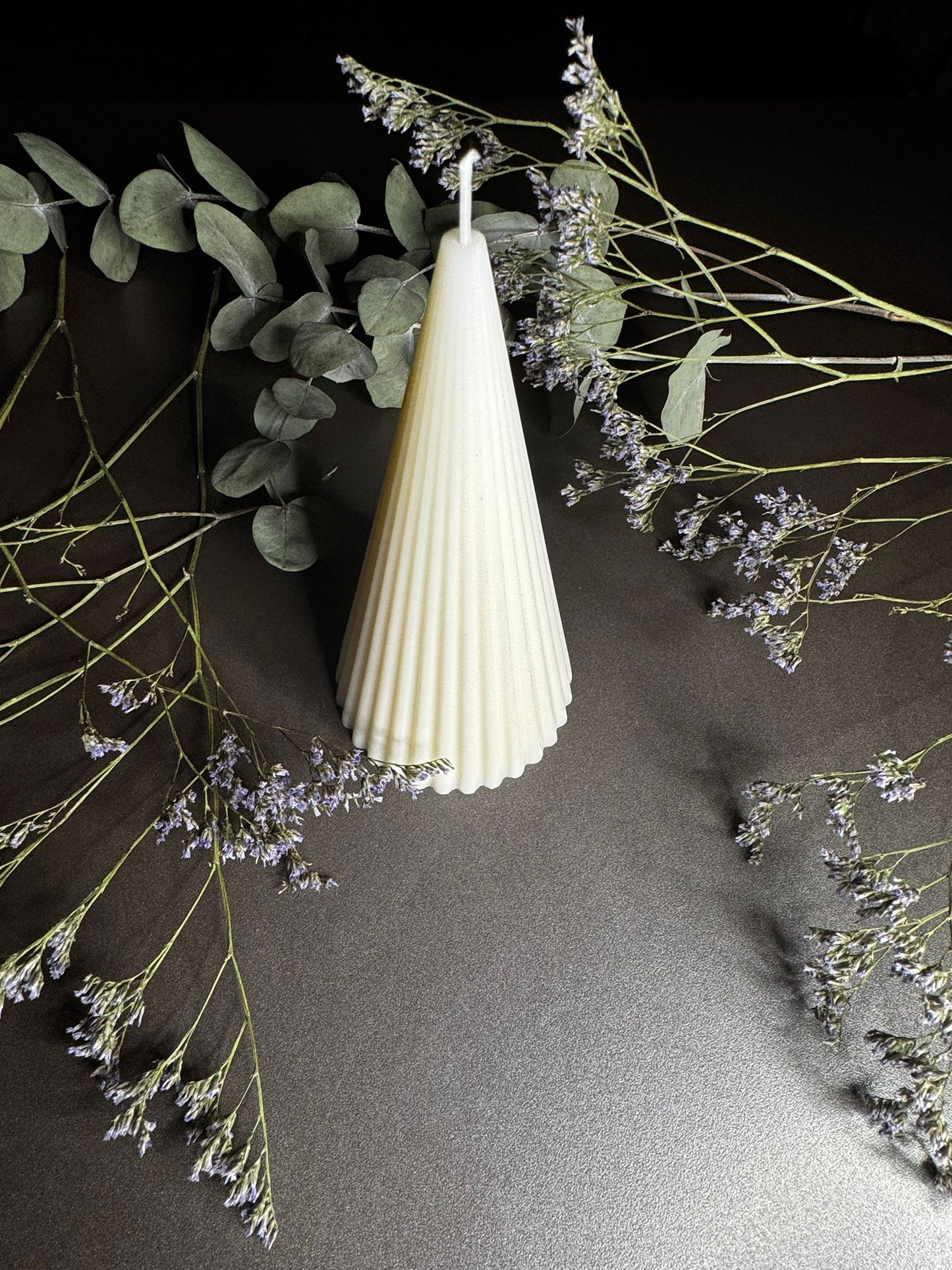 Striped Cone Candle