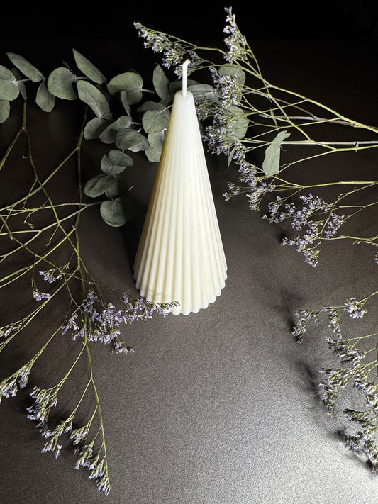 Striped Cone Candle