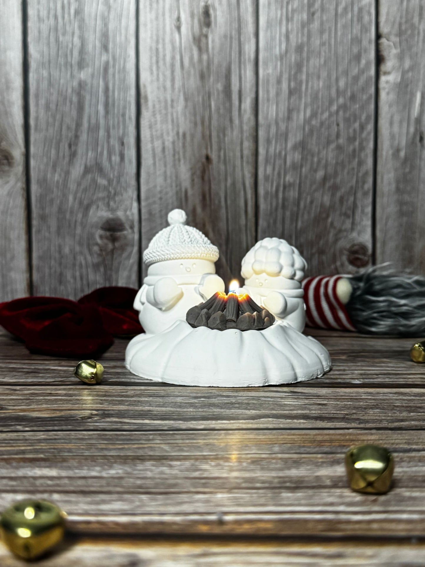 Snowman Family Candle Holder