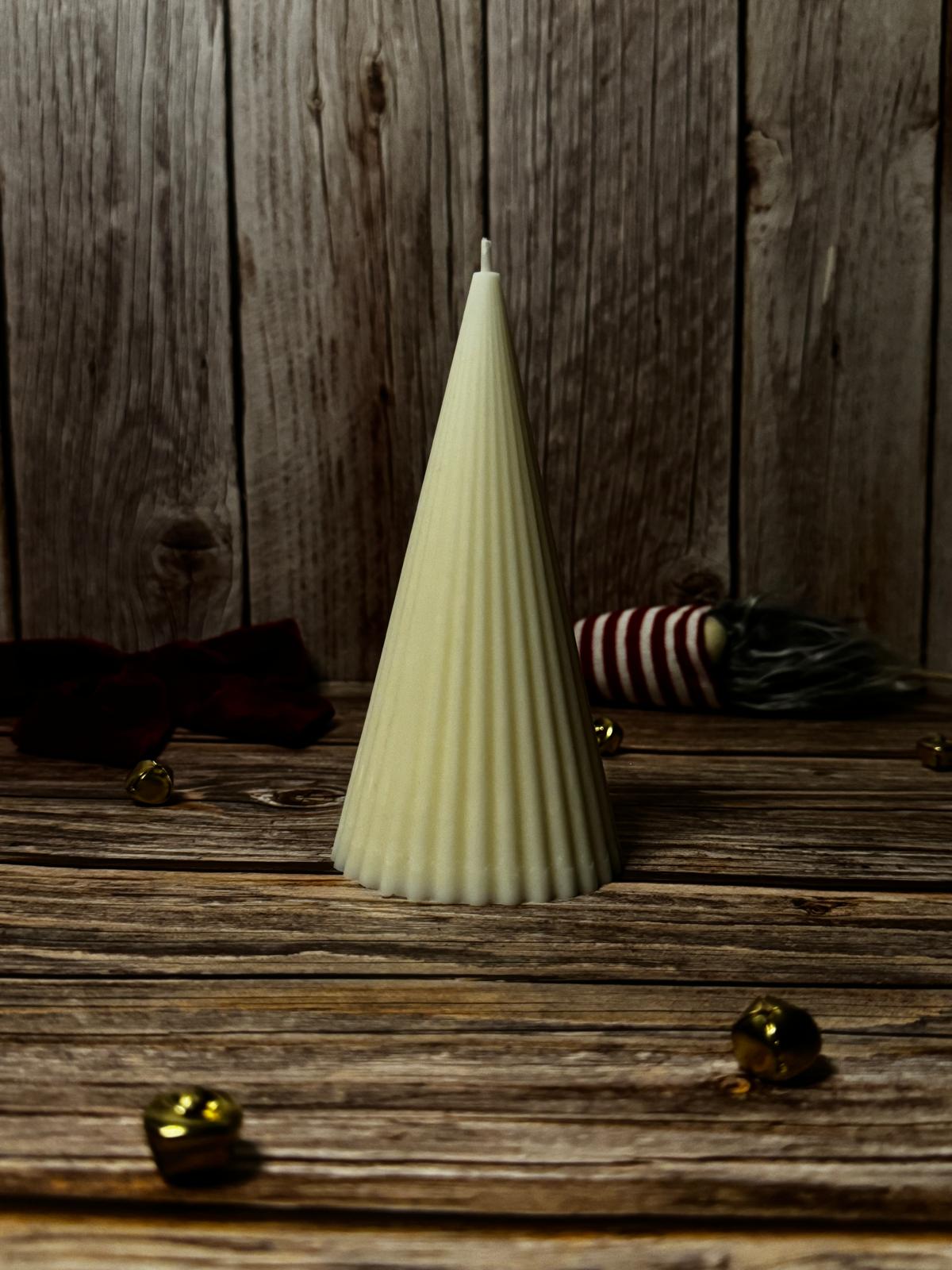 Striped Cone Candle