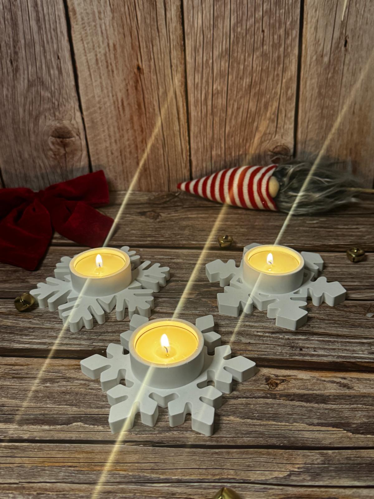 Snowflakes Candle Holder