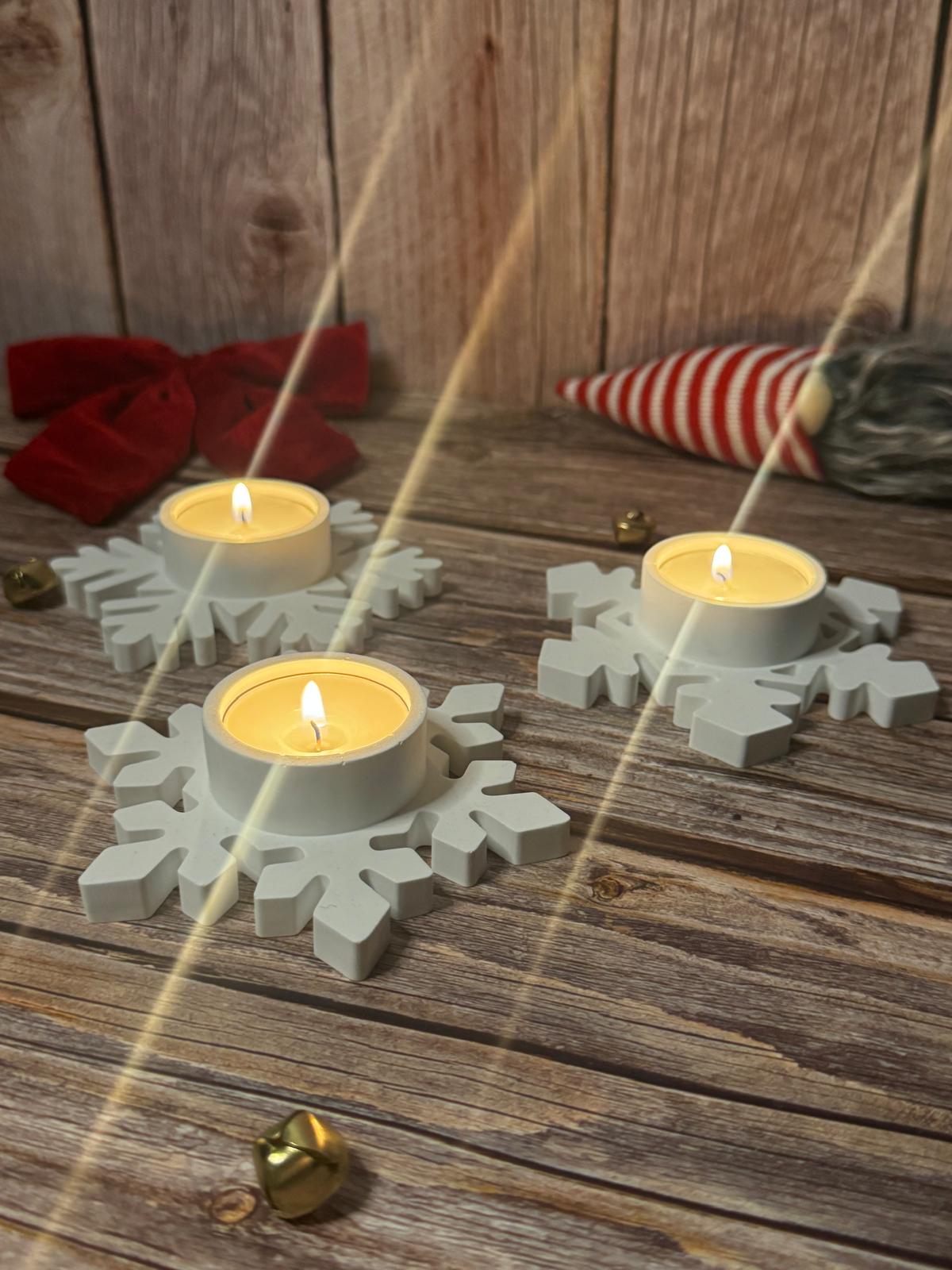 Snowflakes Candle Holder